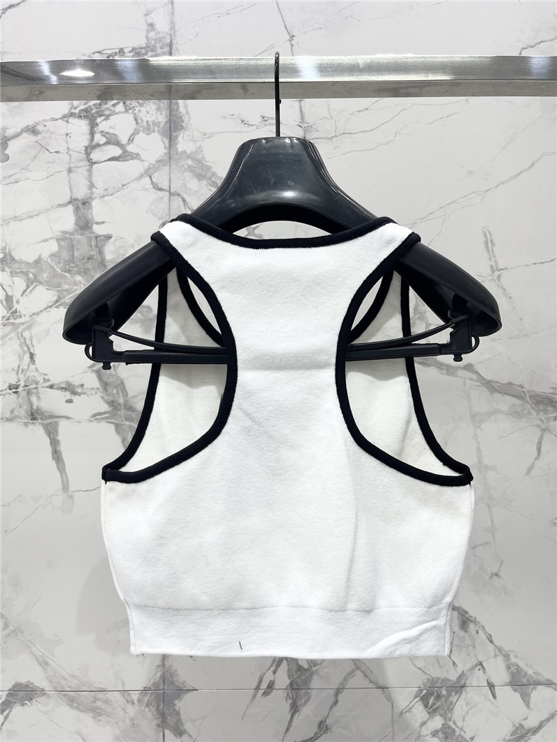 Ba1en*iaga letter jacquard sports vest replica clothing