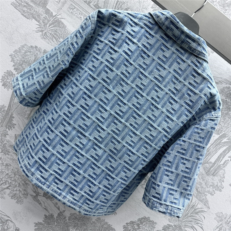 F**di jacquard denim jacket replica clothing sites