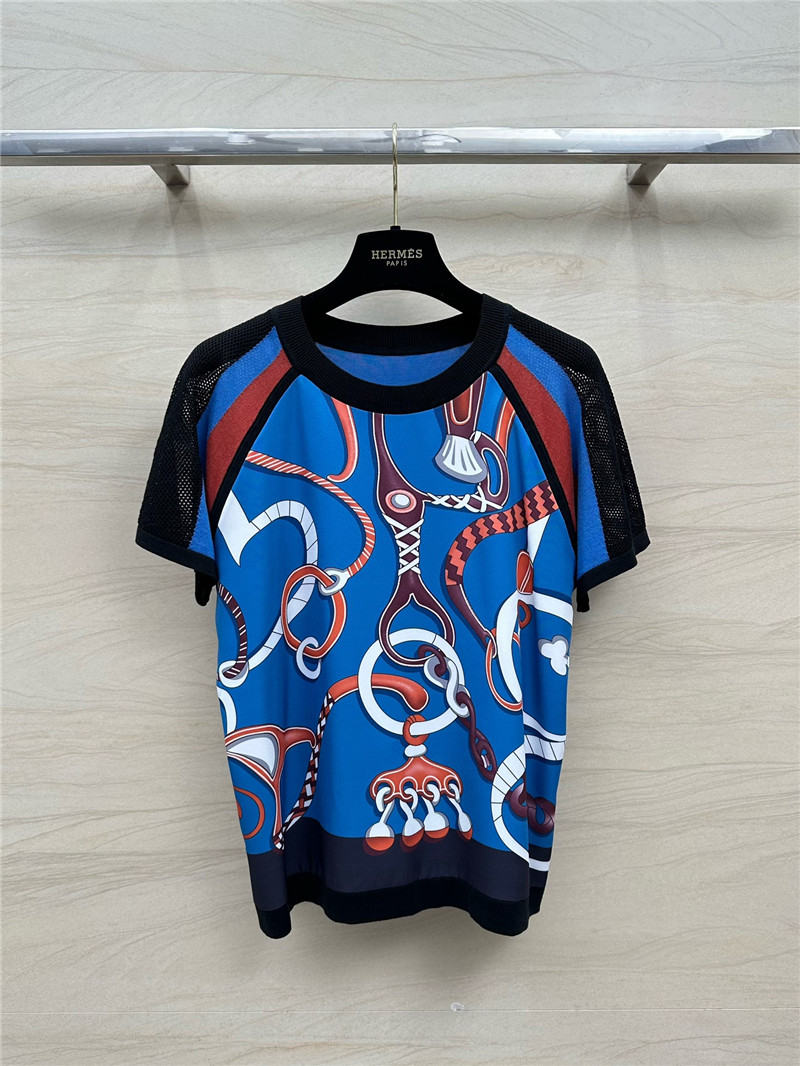 H**me5 patterned patchwork knitted top replica d&g clothing