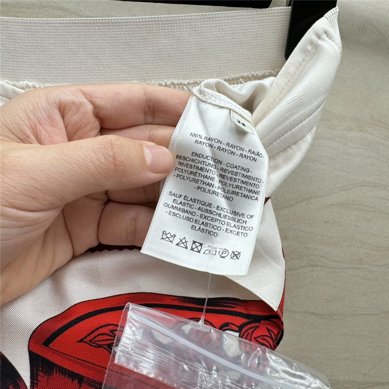 H**me5 chain saddle print silk trousers replica clothes