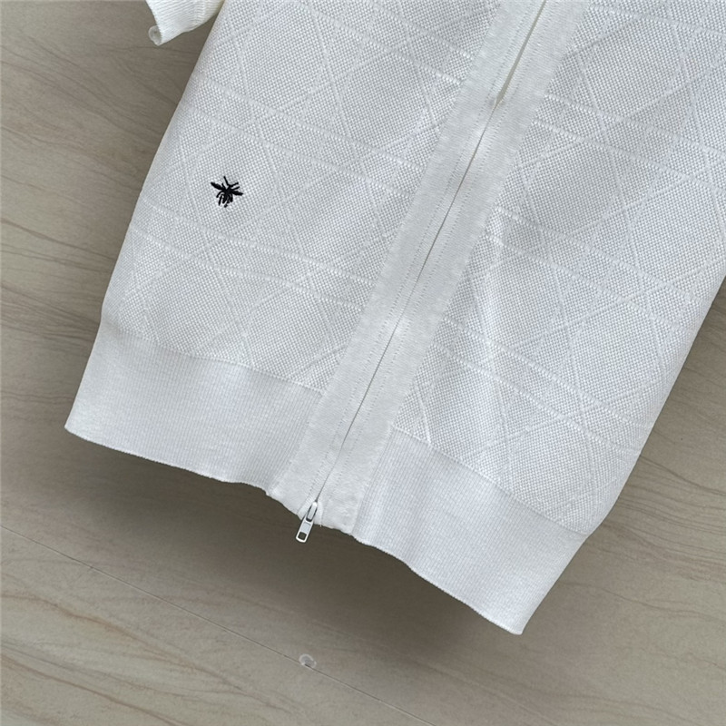 D10r rattan plaid series knitted suit replica designer clothes