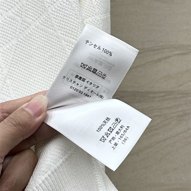 D10r rattan plaid series knitted suit replica designer clothes