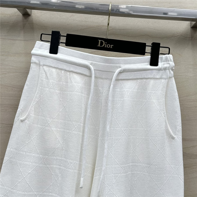 D10r rattan plaid series knitted suit replica designer clothes