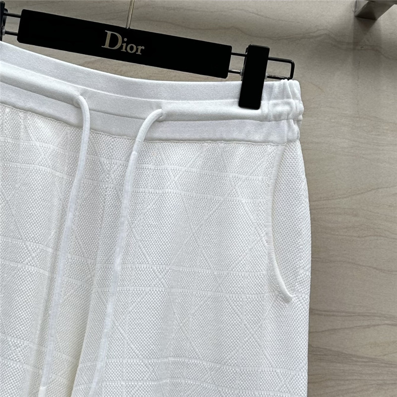 D10r rattan plaid series knitted suit replica designer clothes