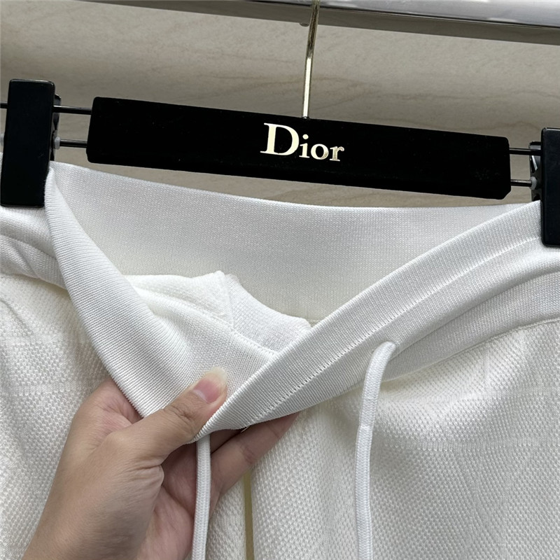 D10r rattan plaid series knitted suit replica designer clothes