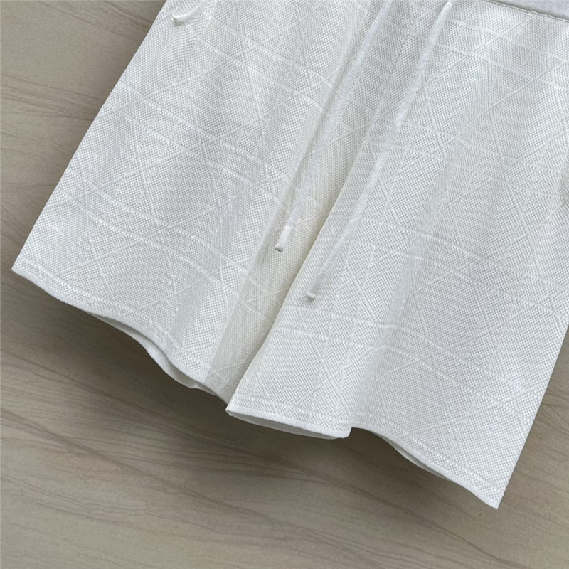 D10r rattan plaid series knitted suit replica designer clothes