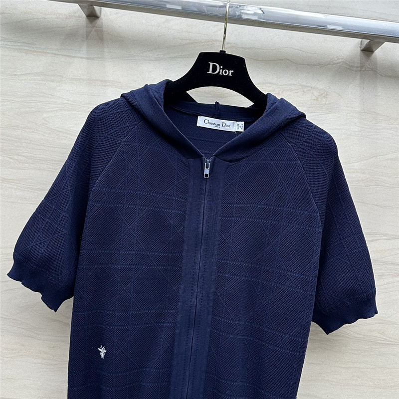 D10r rattan plaid series knitted suit replica designer clothes