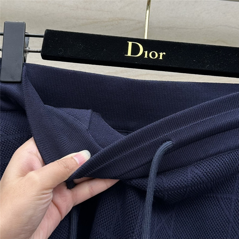 D10r rattan plaid series knitted suit replica designer clothes