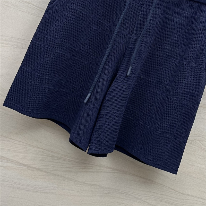 D10r rattan plaid series knitted suit replica designer clothes