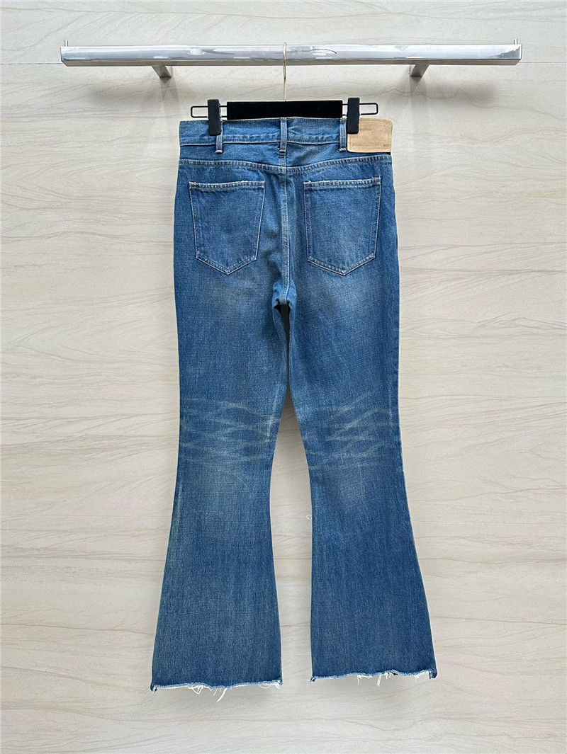 Ce1i*e low waisted bootcut extra long jeans replicas clothes