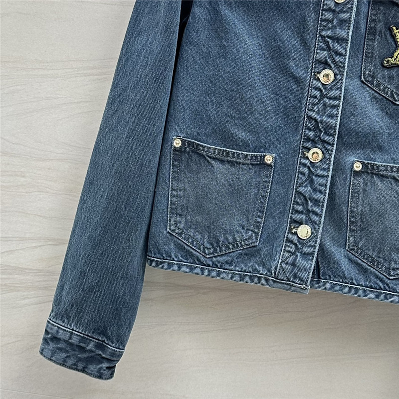 louis vuitton LV nautical series denim jacket replica clothes