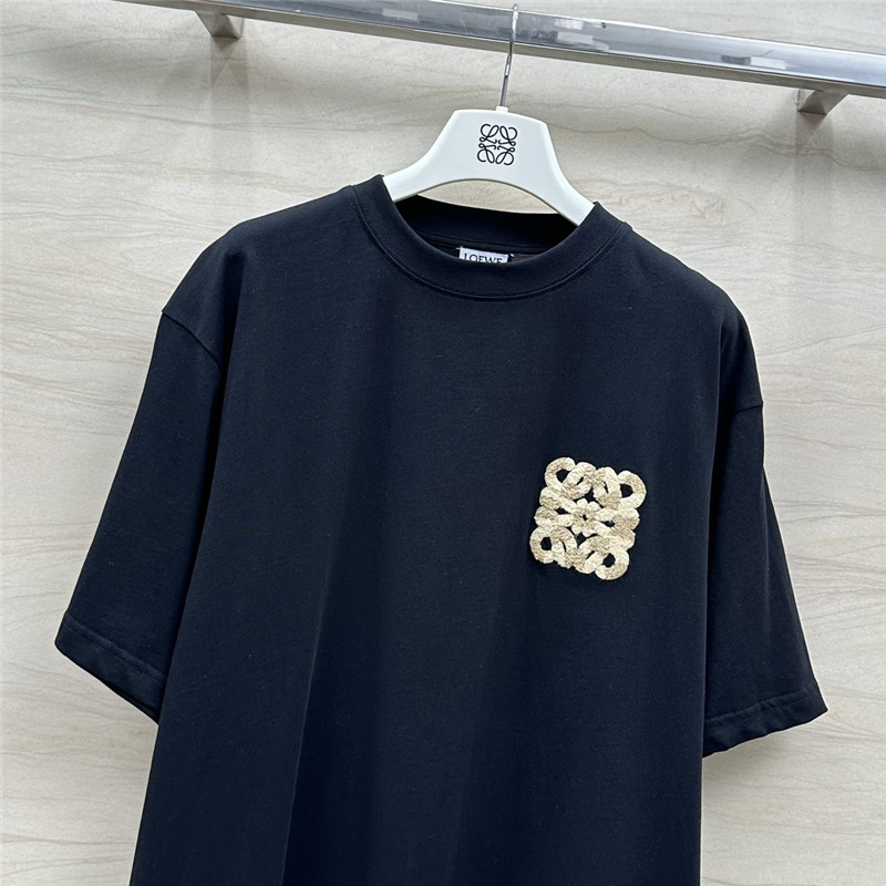 L0ew* toothbrush embroidered large logo t-shirt replica clothes