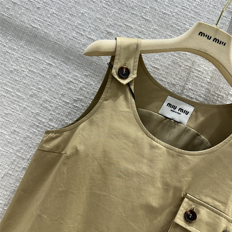 M1um1u work pocket vest dress replica clothes