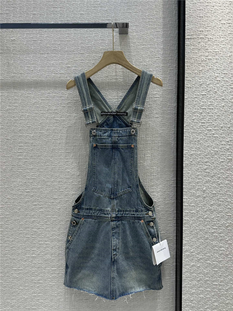 A1exa*der wang denim suspender skirt replica clothing sites
