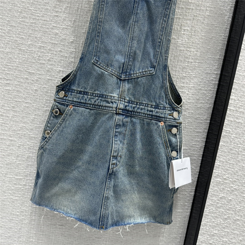 A1exa*der wang denim suspender skirt replica clothing sites
