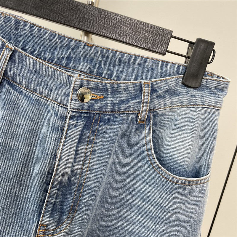 Chloé hollow embroidered jeans replicas clothes