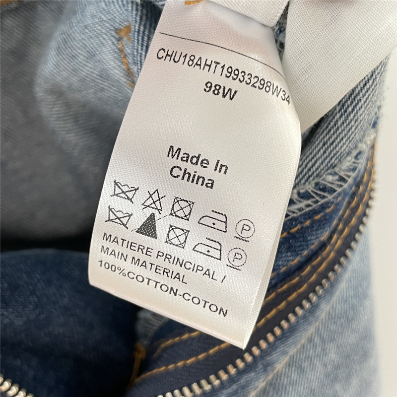 Chloé hollow embroidered jeans replicas clothes