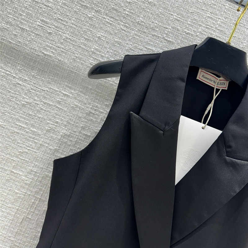 a1exa*der Mcqv*en double breasted vest suit replicas clothes