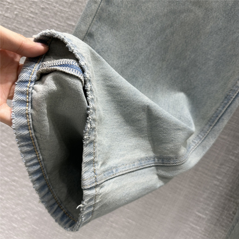 Y51 rolled hem jeans replica clothes