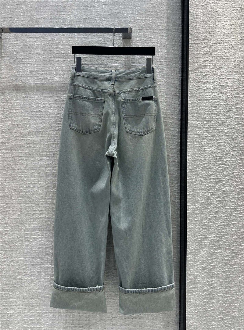 Y51 rolled hem jeans replica clothes