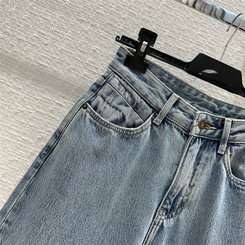 Ba1en*iaga straight wide leg jeans replica designer clothes