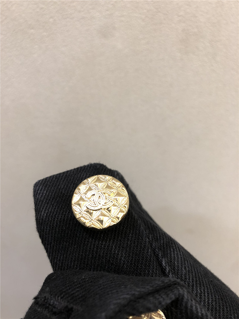 Ch**el high waist denim shorts cheap designer replica clothes