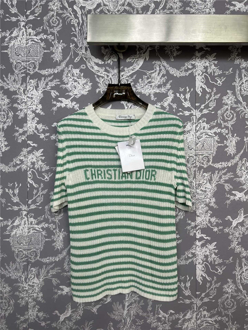 D10r striped knitted short sleeve replica clothing sites