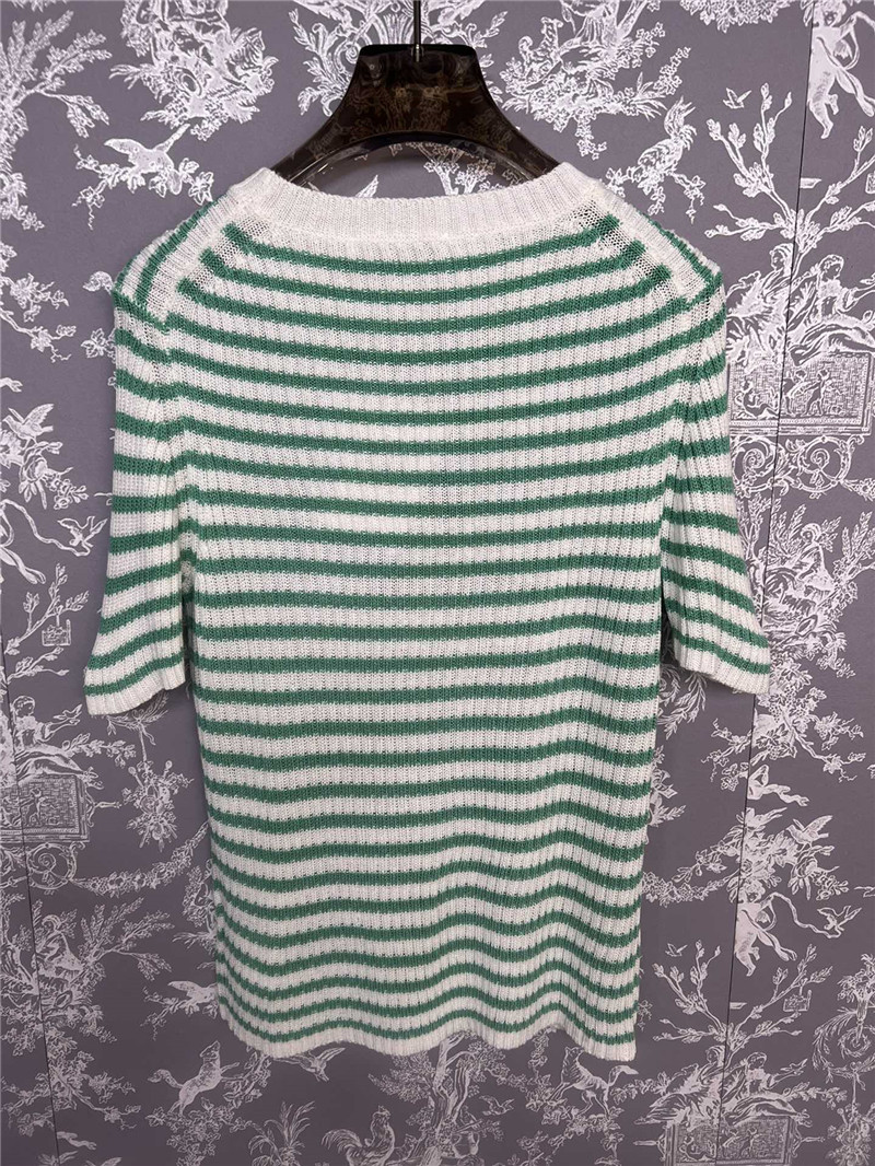 D10r striped knitted short sleeve replica clothing sites