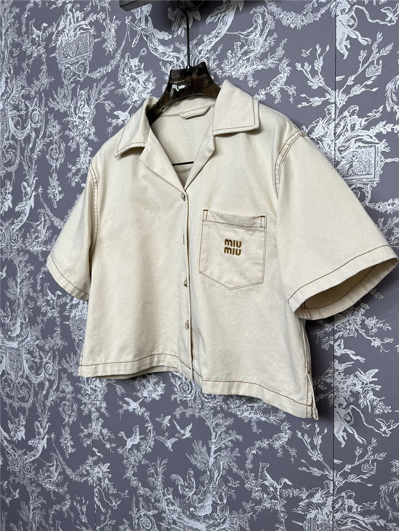 M1um1u short sleeve shirt shorts suit replica clothing sites