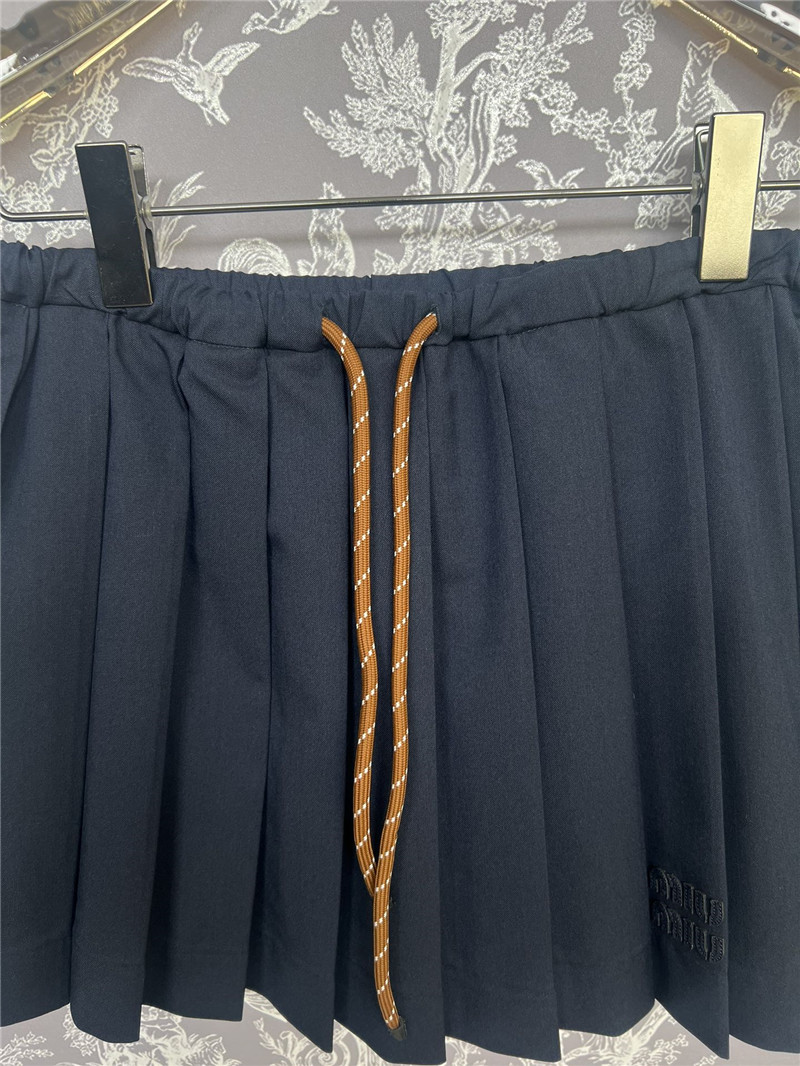 M1um1u new pleated drawstring skirt replicas clothes