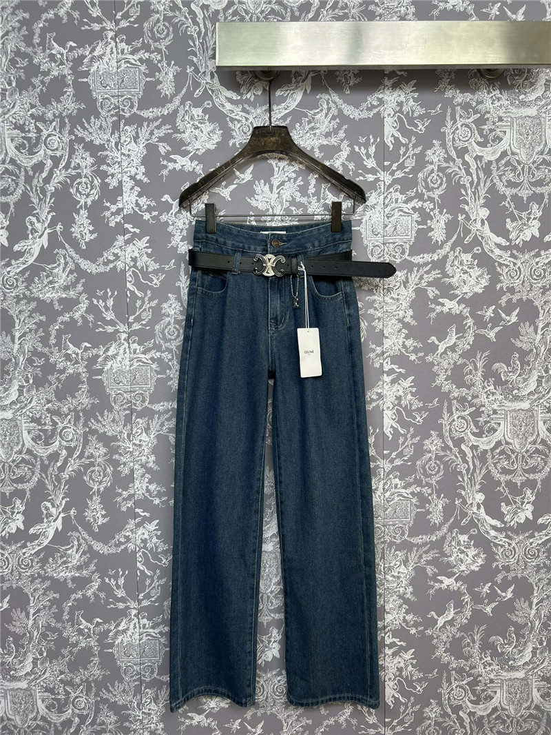 Ce1i*e high waist straight jeans replica clothes