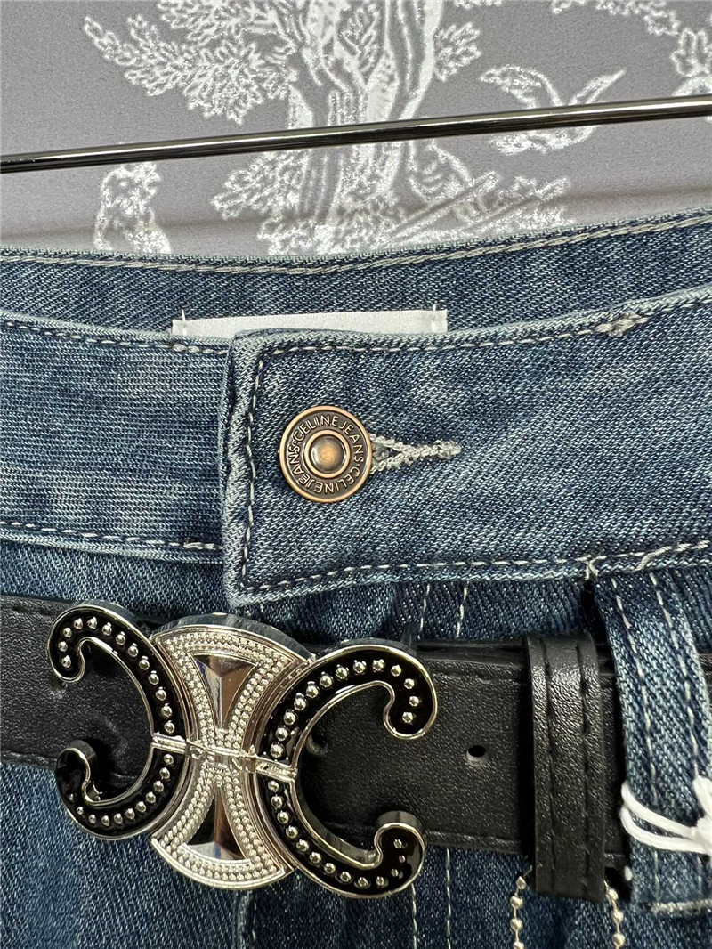 Ce1i*e high waist straight jeans replica clothes