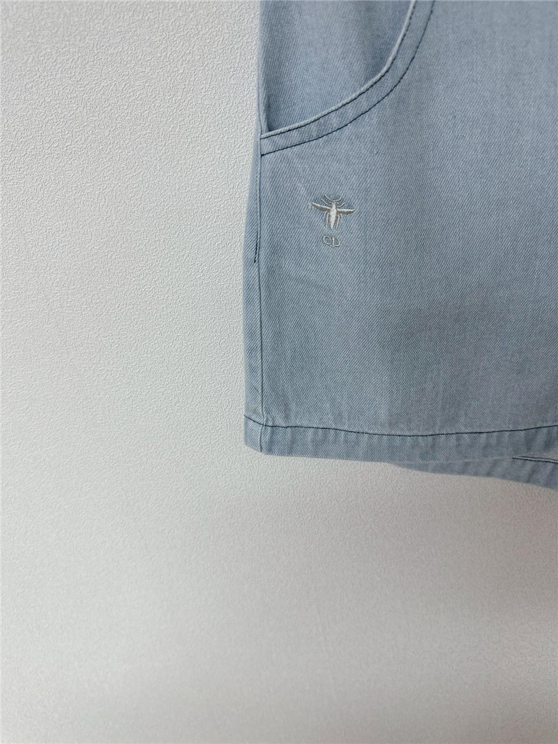 D10r light blue denim short-sleeved shirt set