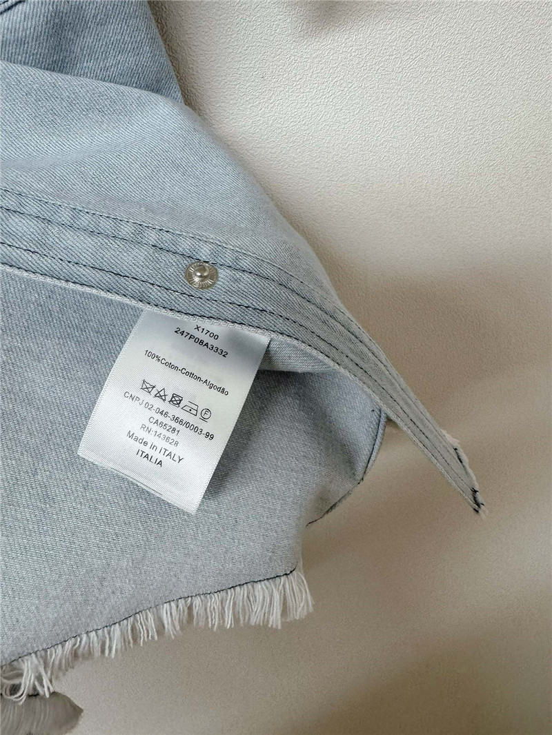 D10r light blue denim short-sleeved shirt set