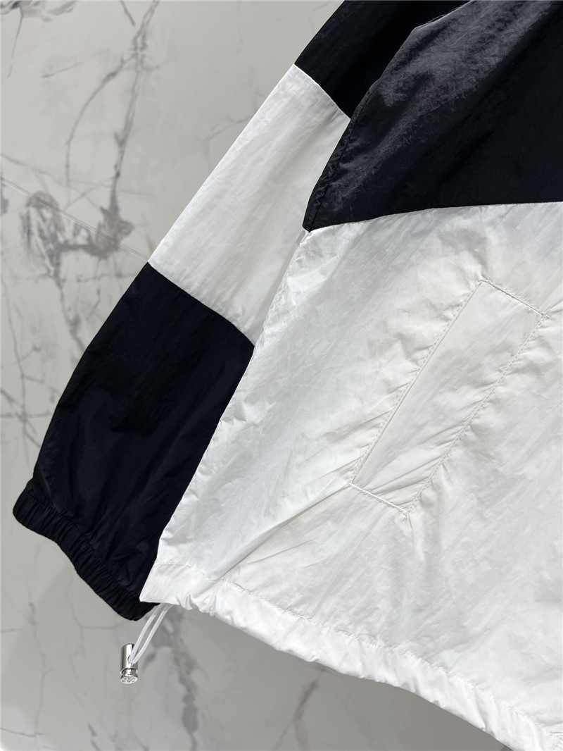 Ch**el contrasting color jacket + shorts set replica clothes