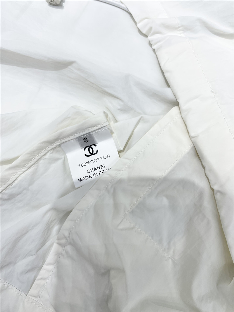 Ch**el contrasting color jacket + shorts set replica clothes