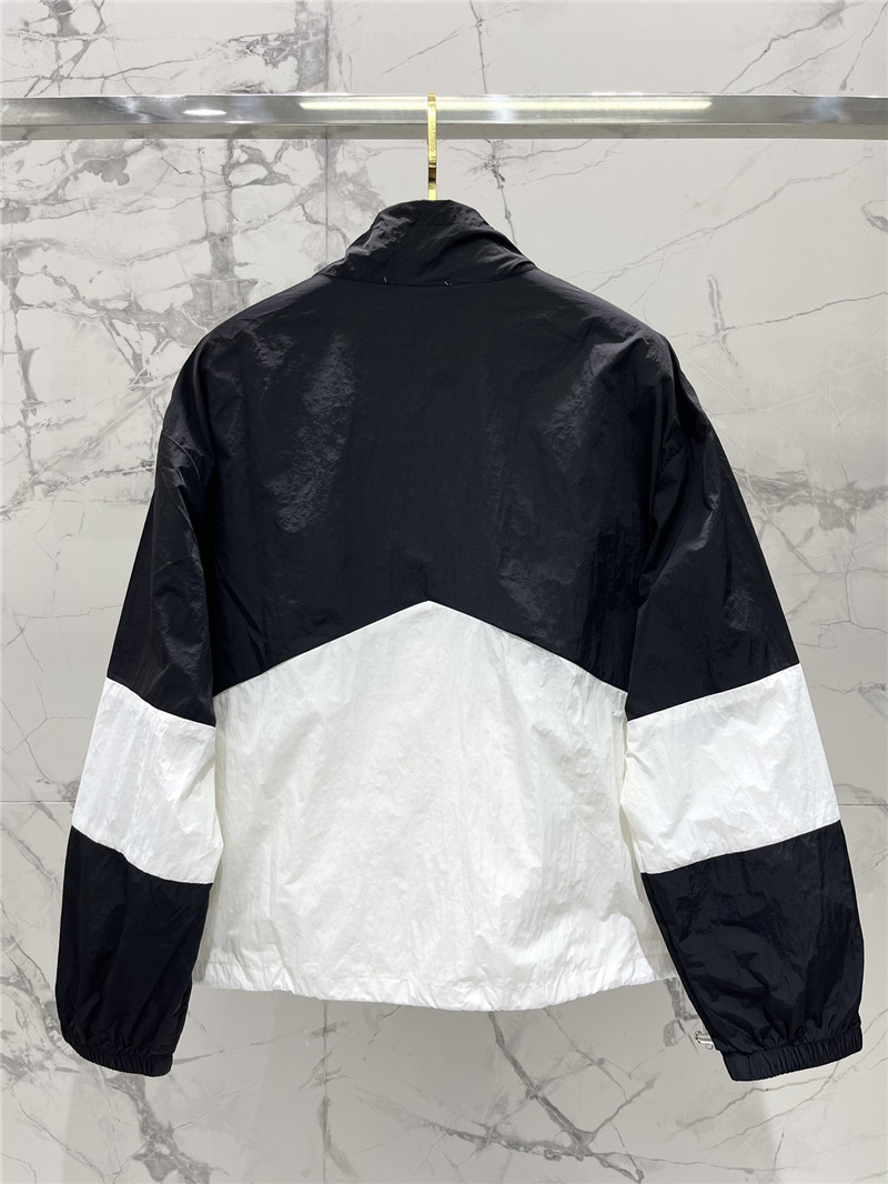 Ch**el contrasting color jacket + shorts set replica clothes