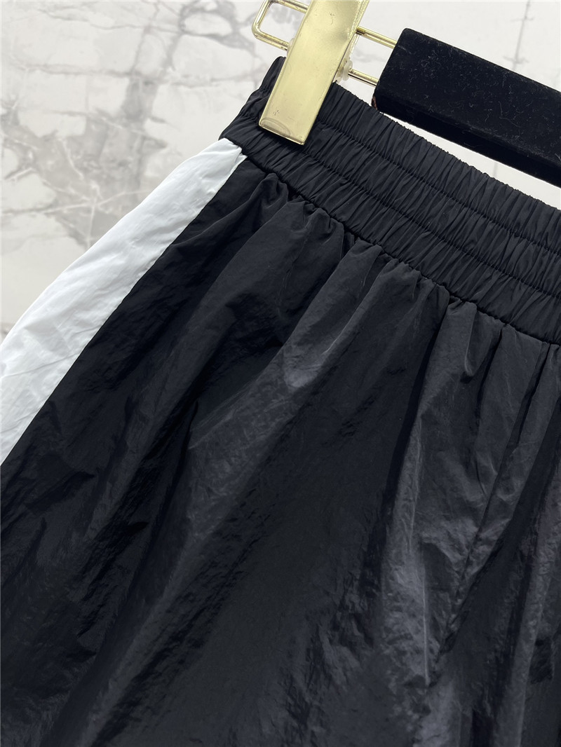 Ch**el contrasting color jacket + shorts set replica clothes