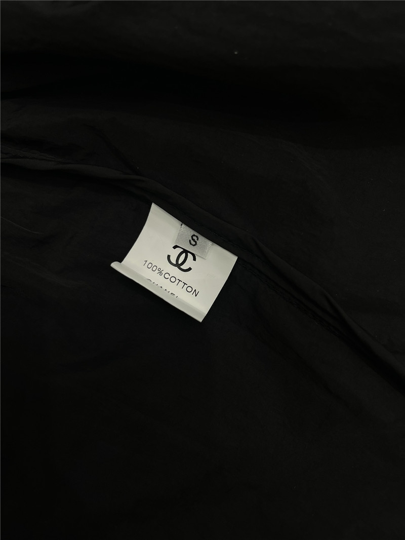 Ch**el contrasting color jacket + shorts set replica clothes