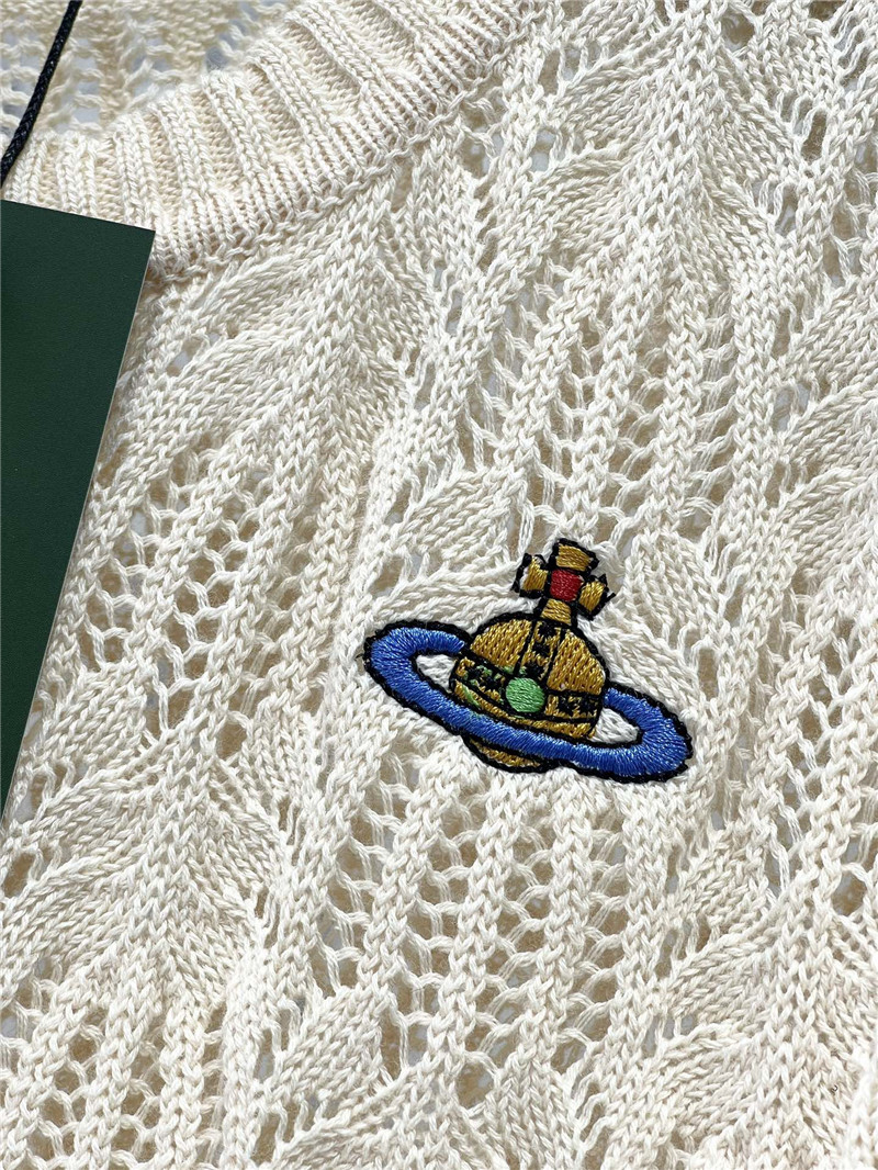 D10r hollow crochet crew neck knitted vest replica clothing sites