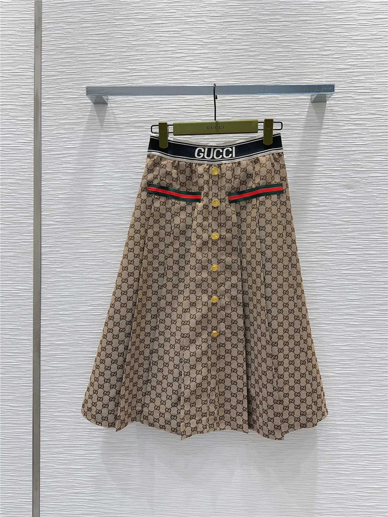 Gvc*1 contrast jacquard skirt replica designer clothes