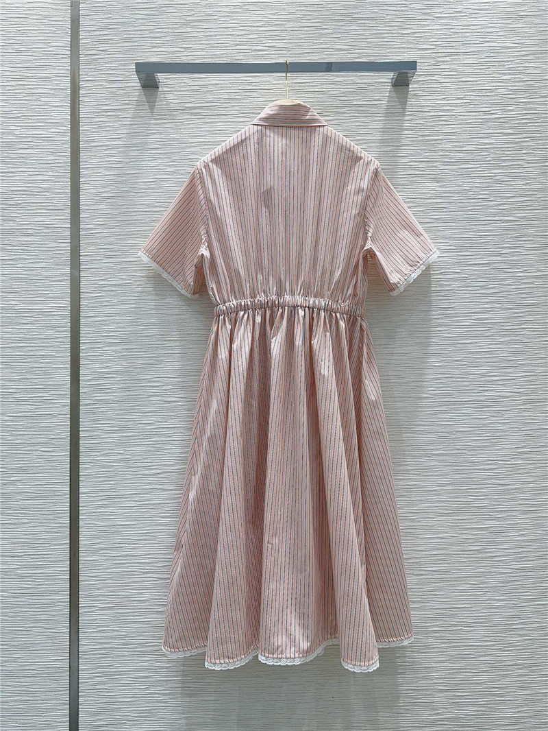 M1um1u striped textile shirt dress replica clothing sites