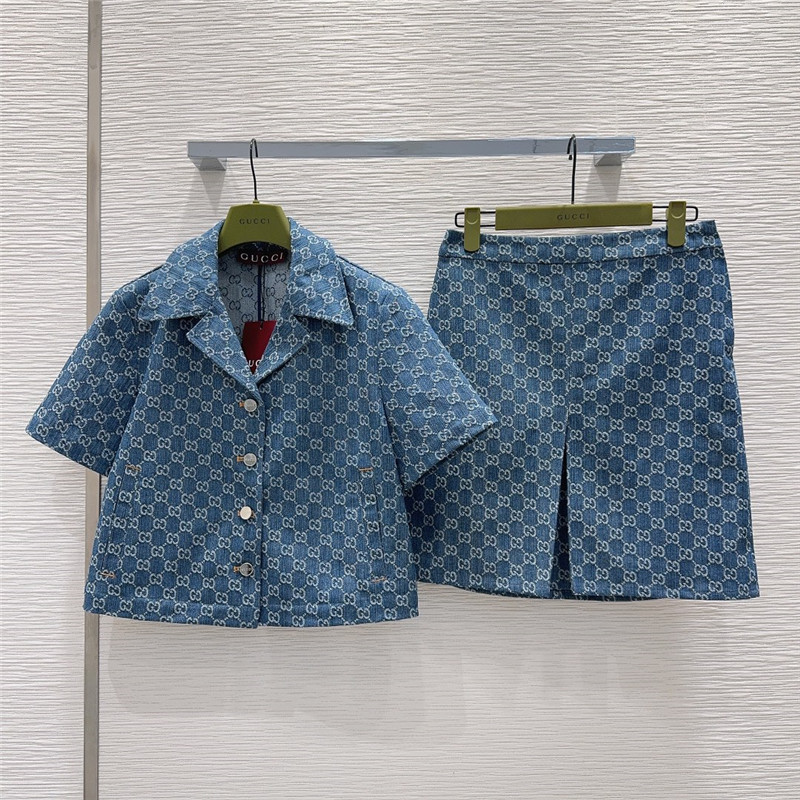 Gvc*1 denim suit cheap replica designer clothes