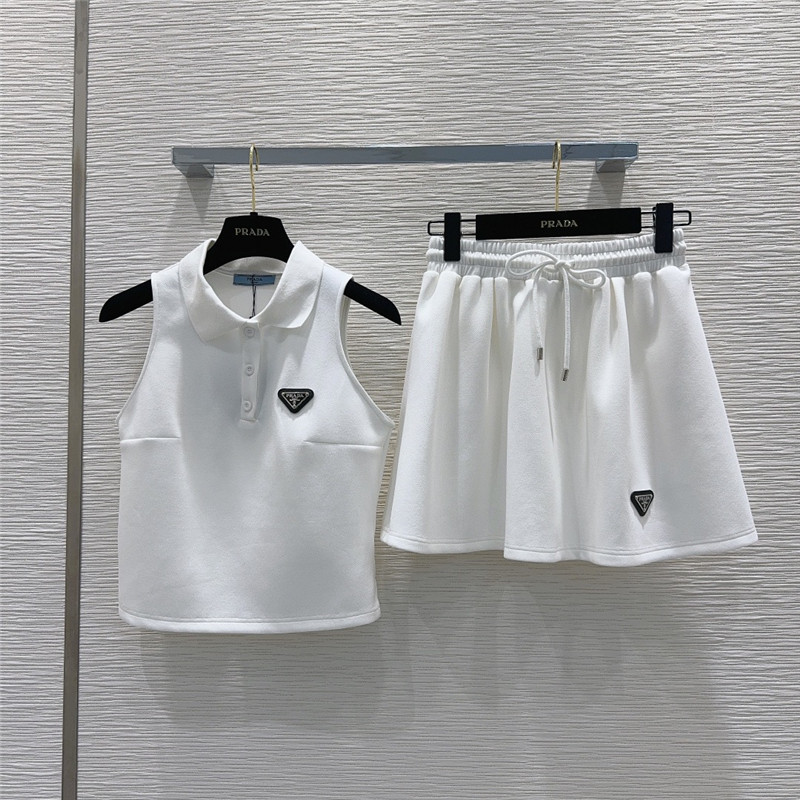 Pra*a hot girl wind collar suit replica designer clothing websites