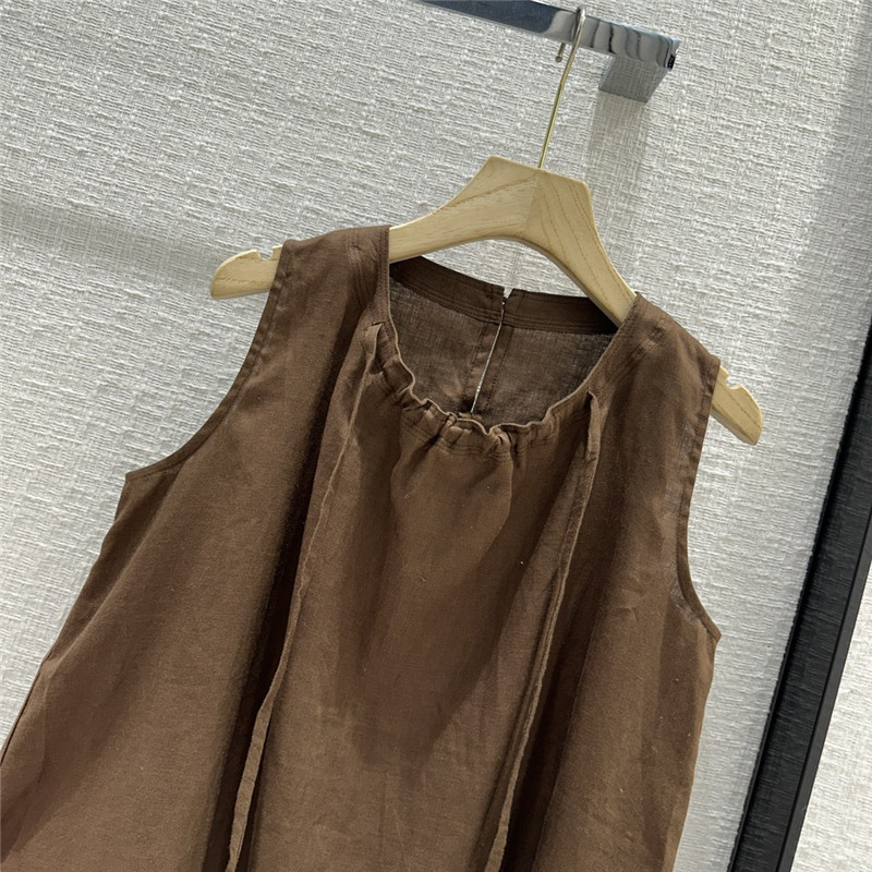 The R0w smocked crew neck vest top cheap replica designer clothes