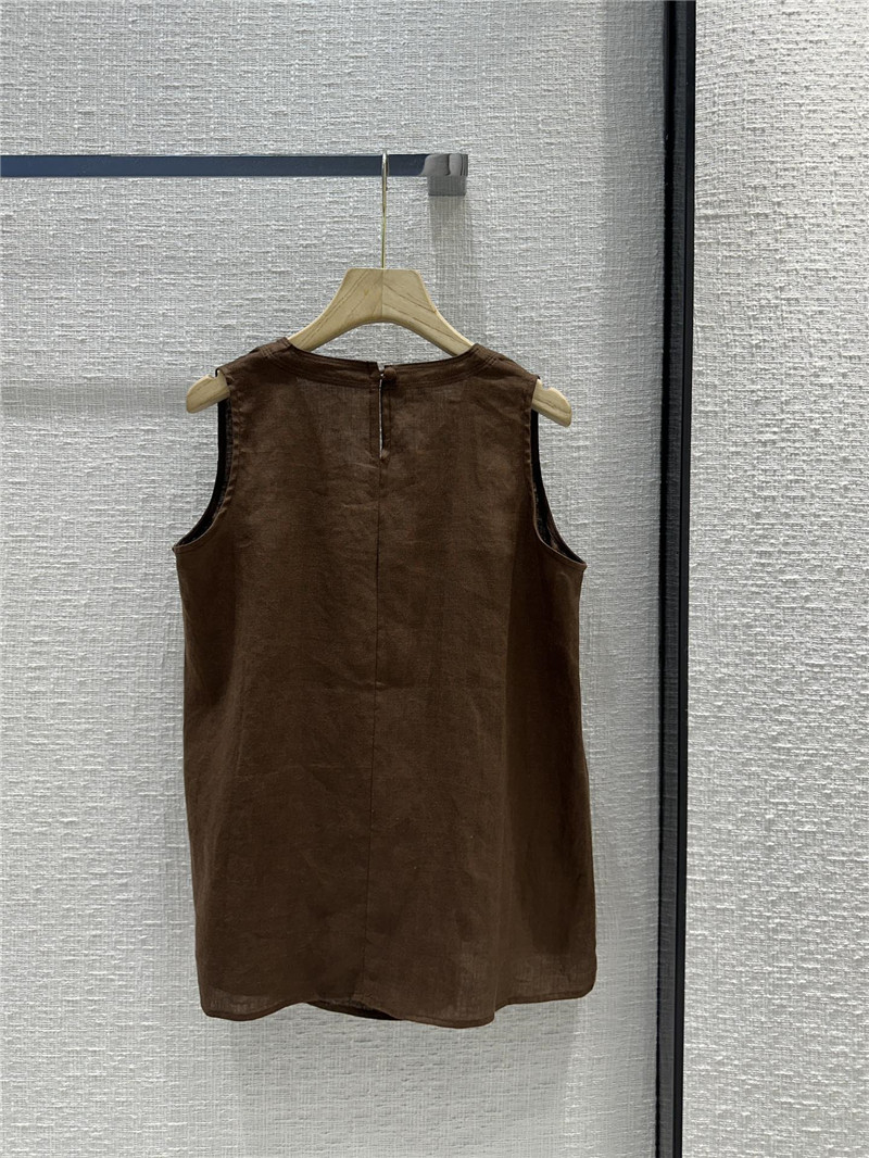 The R0w smocked crew neck vest top cheap replica designer clothes