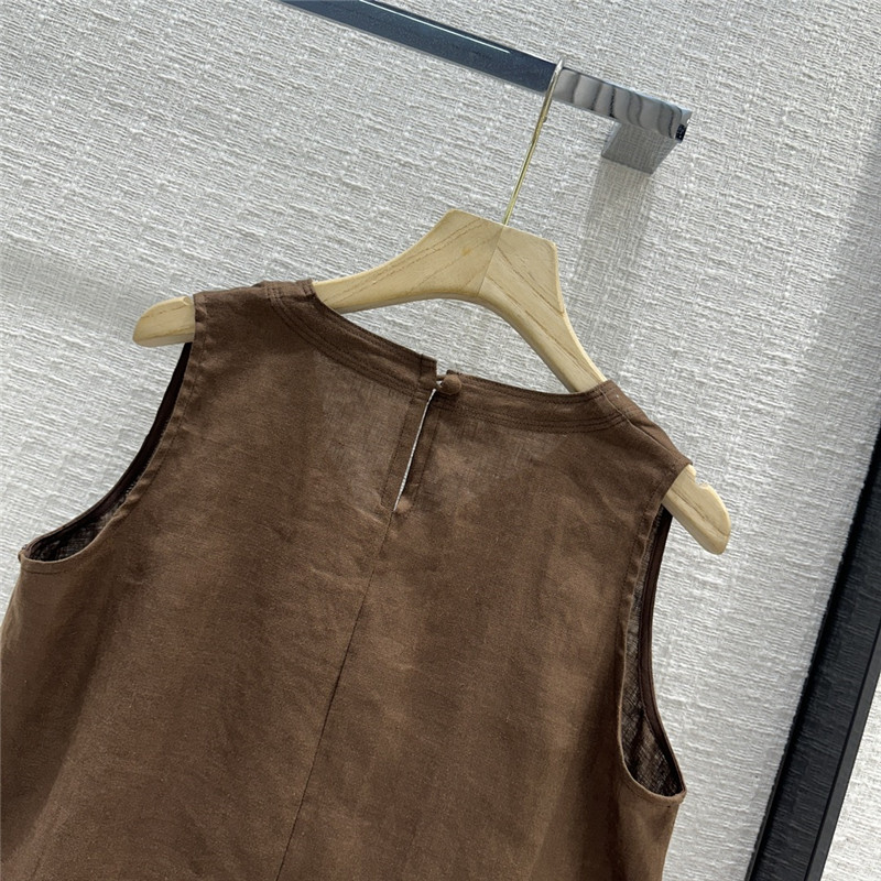 The R0w smocked crew neck vest top cheap replica designer clothes