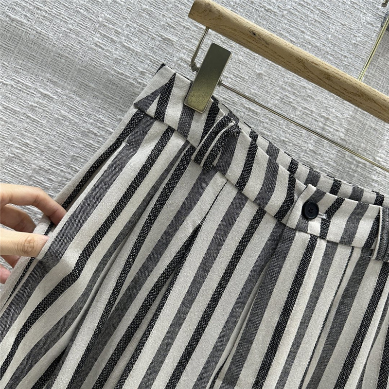 L0r0 P1ana pleated wide-leg straight trousers replica clothing