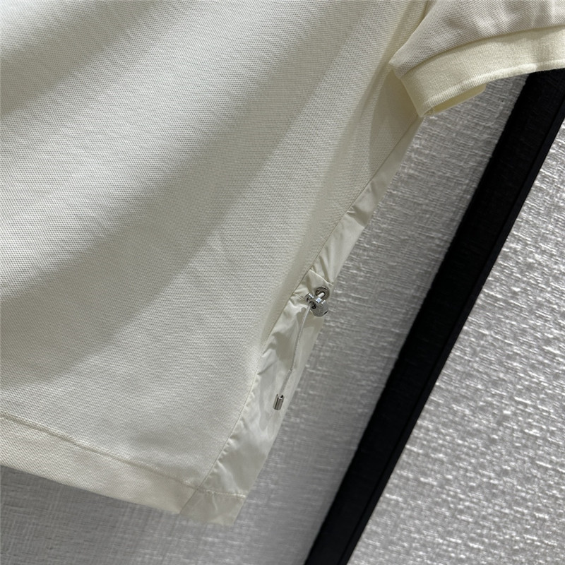 Moncler Logo Cotton Jersey Polo Shirt