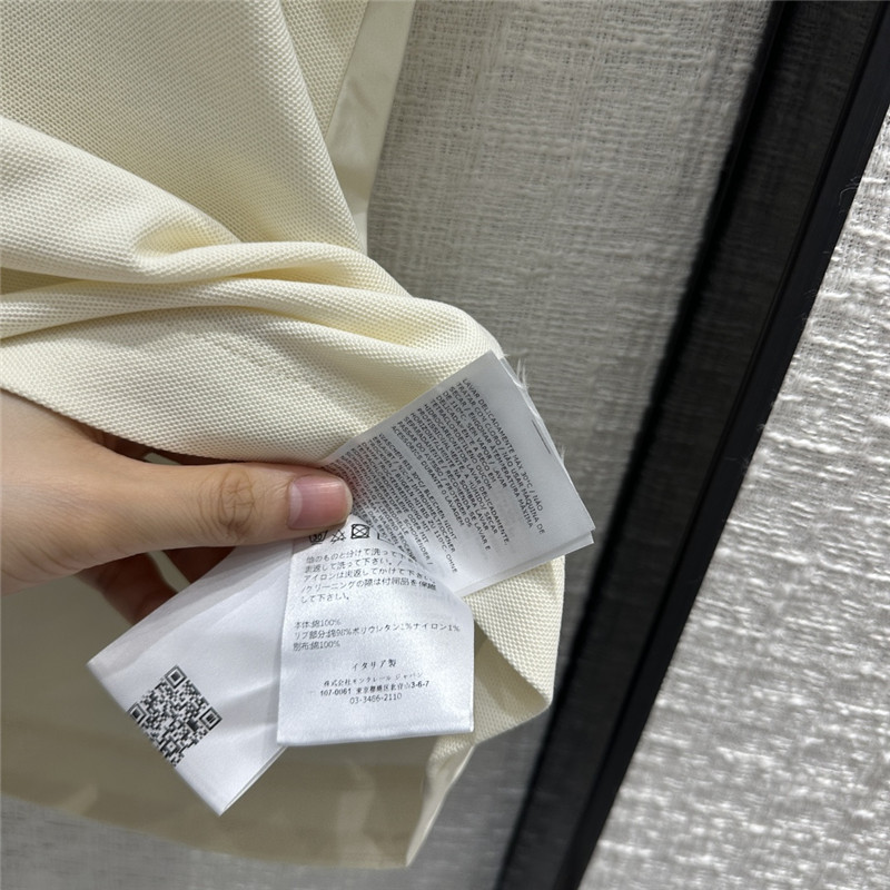 Moncler Logo Cotton Jersey Polo Shirt